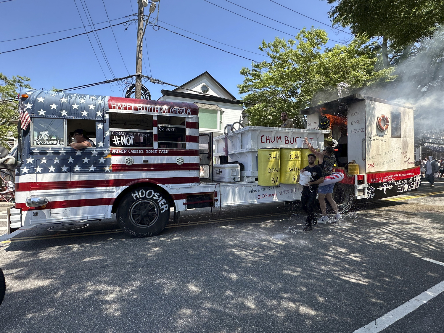 The North Sea Fire Department at the 4th of July Parade. GREGORY D'ELIA