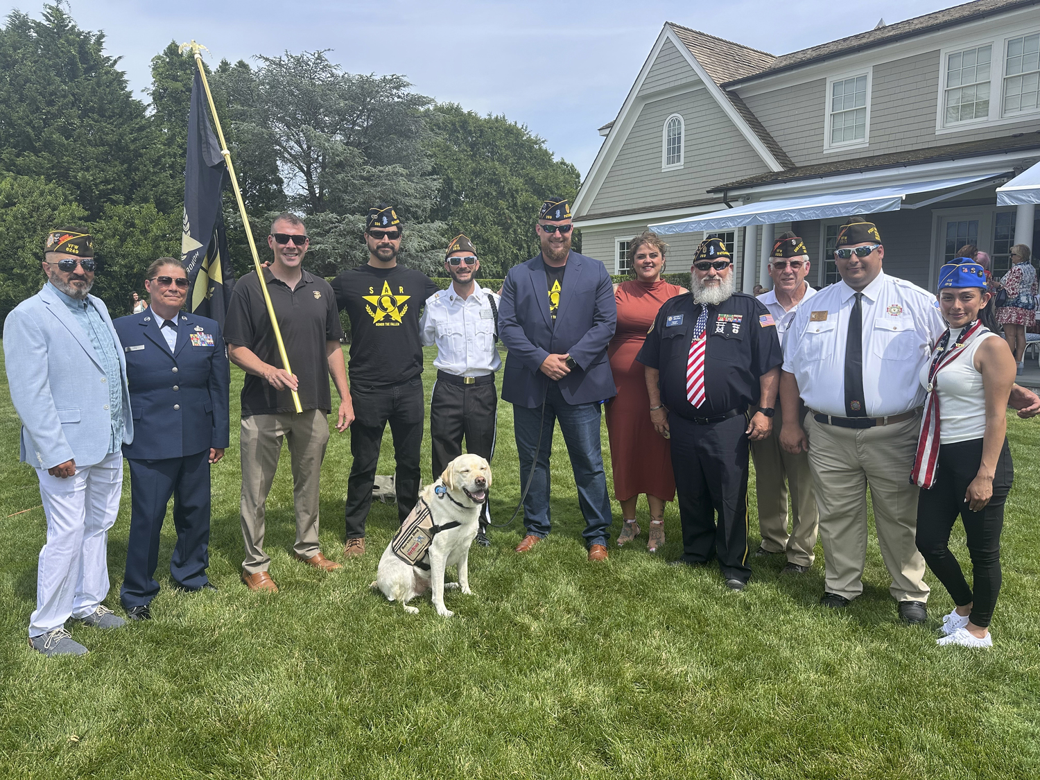 Veterans and First Responders at the Celebration of America party.  GREGORY D'ELIA