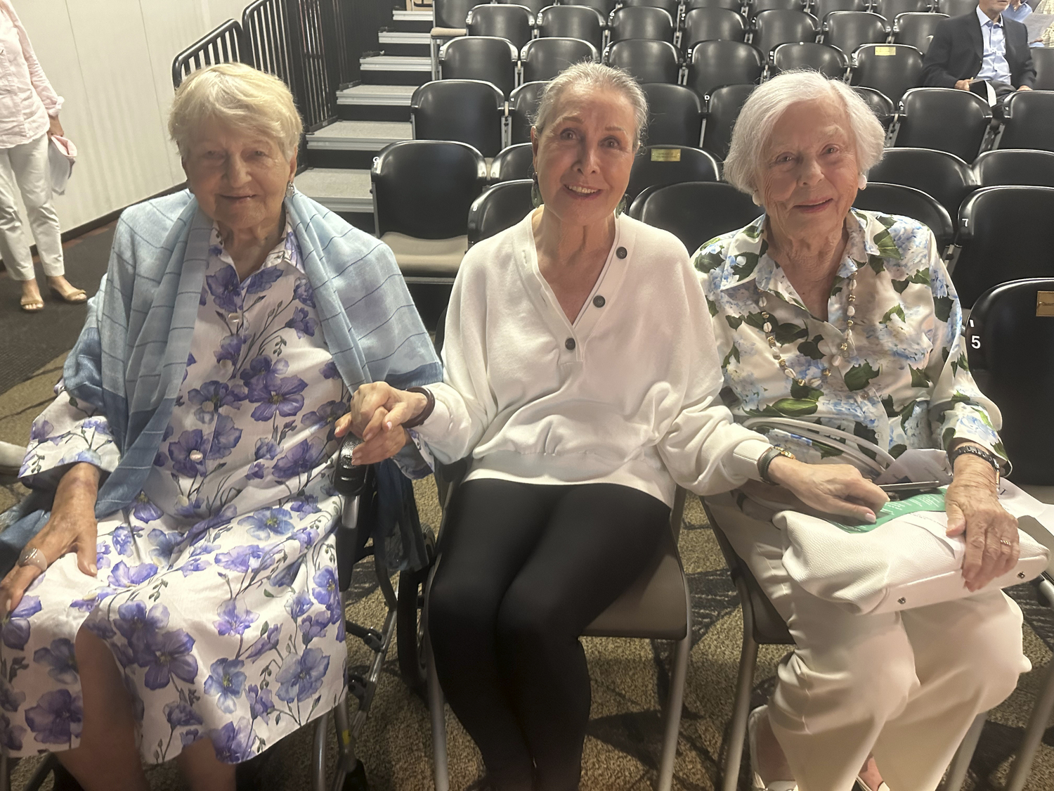 Annaliese Soros, Maren Otto and Helga Dawn at Pianofest.  GREGORY D'ELIA
