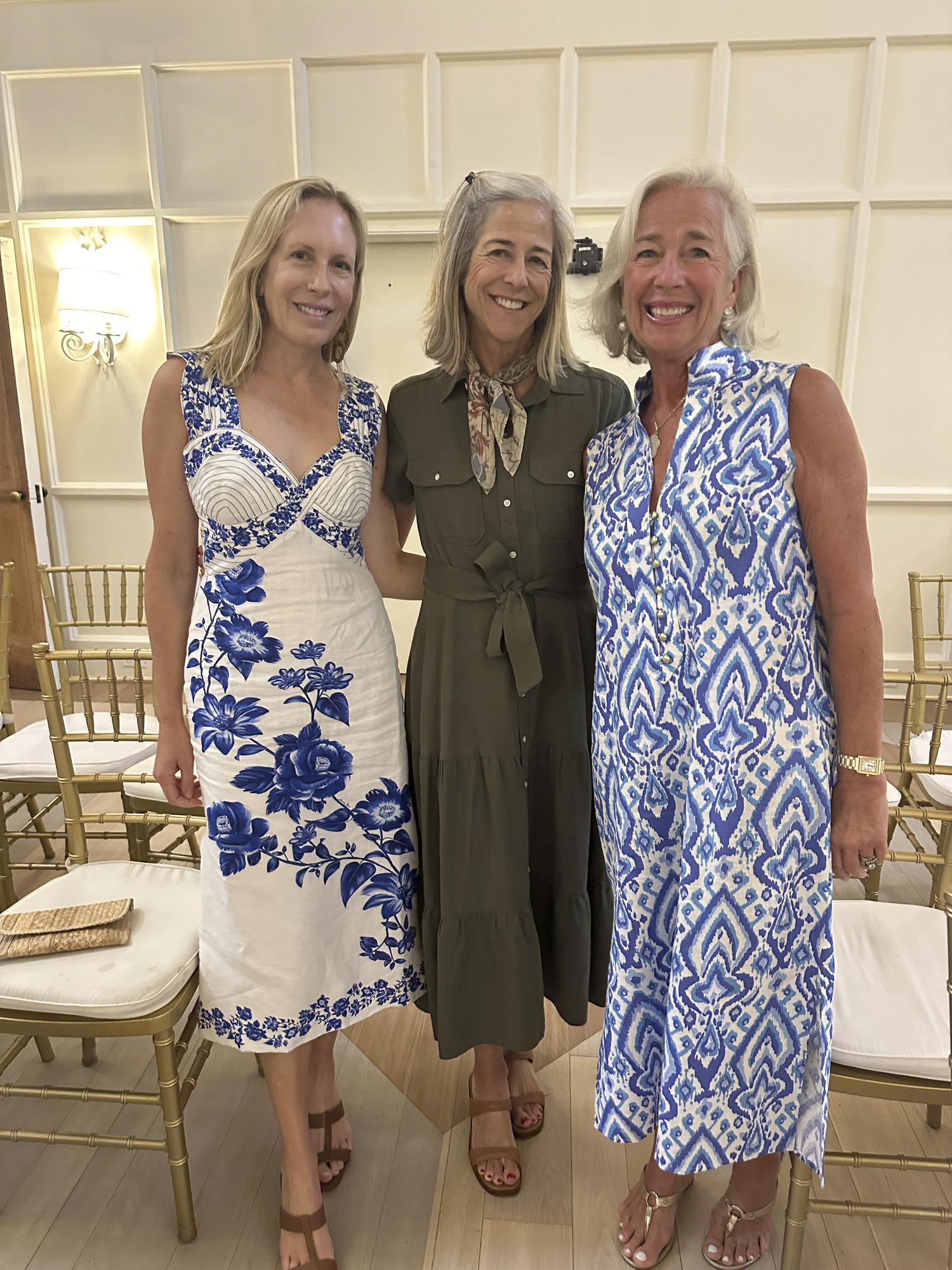 Kate Davis, Holli Cutting and Cricket Cush at the Maidstone Luncheon.   GREGORY D'ELIA