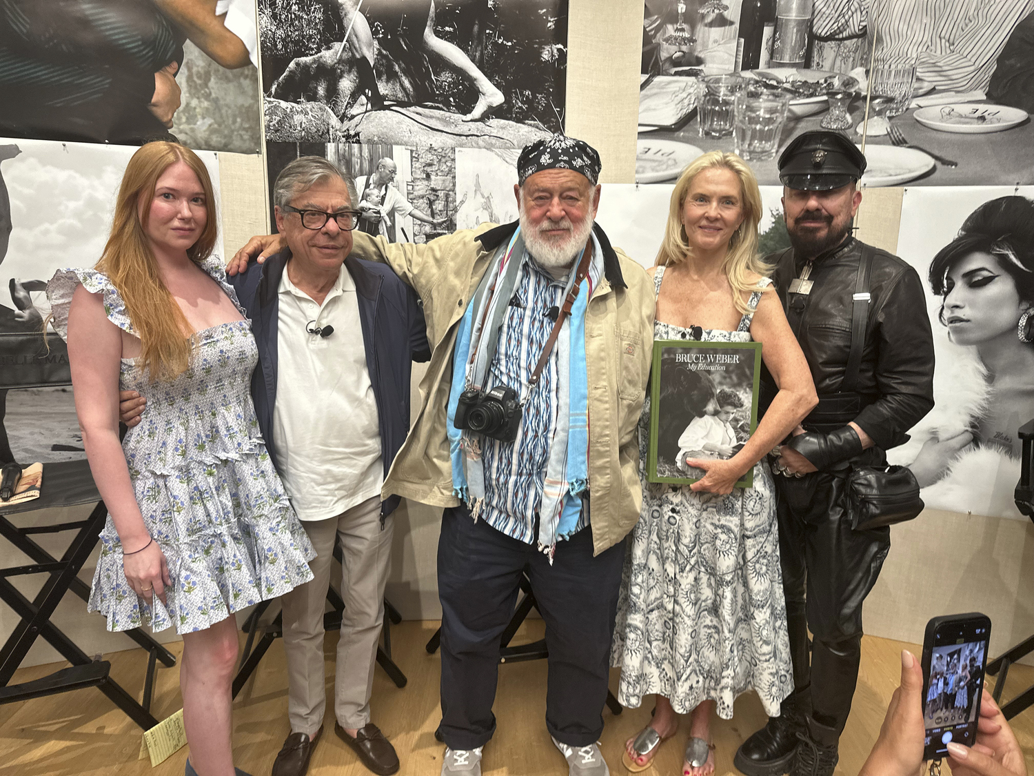 Isabel Marino, Bob Colacello, Bruce Weber, Cornelia Guest and Peter Marino at the Peter Marino Art Foundation.   GREGORY D'ELIA