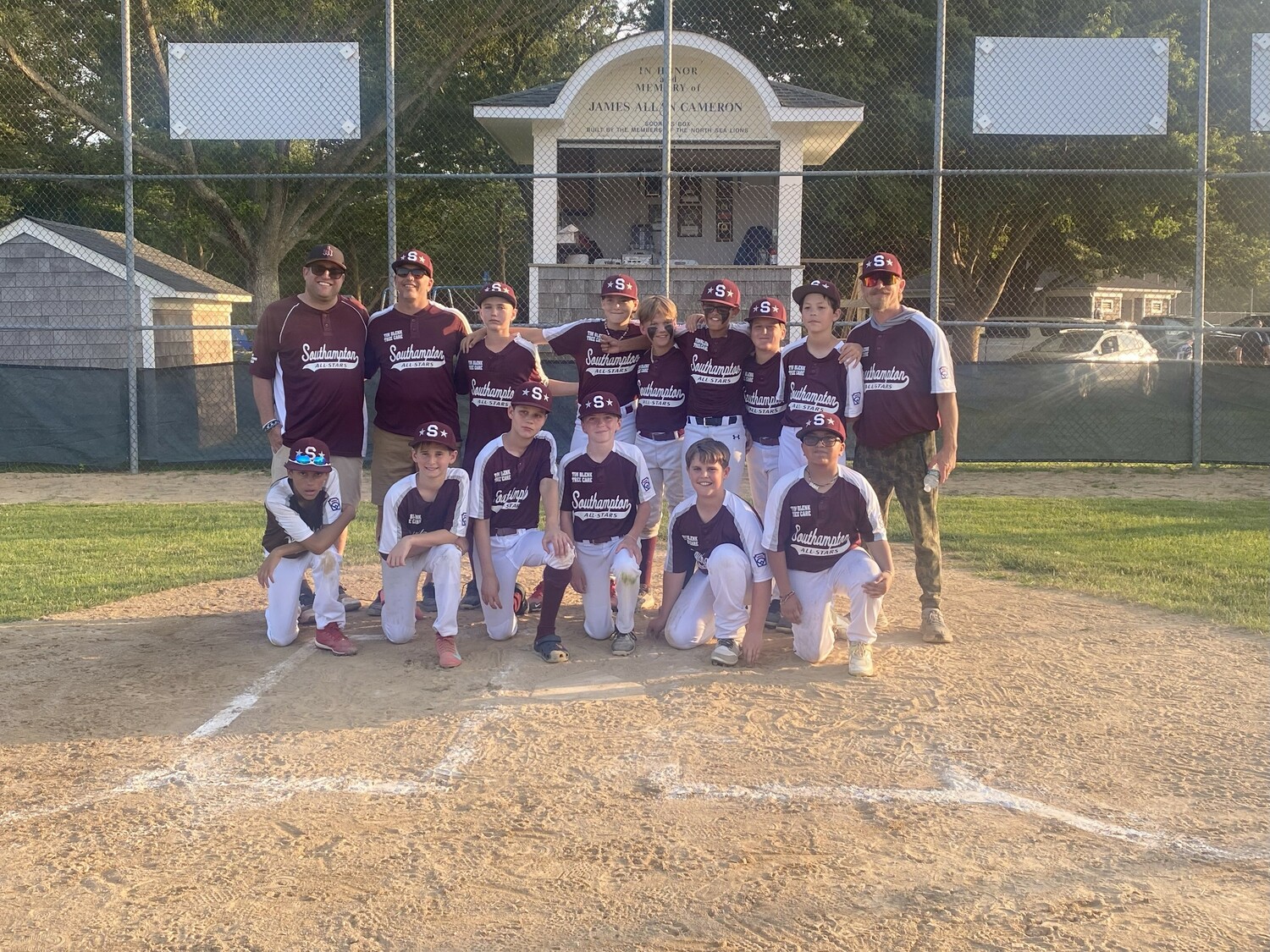 Southampton Little League's 12-and-under baseball All-Stars.   COURTESY ZACH EPLEY
