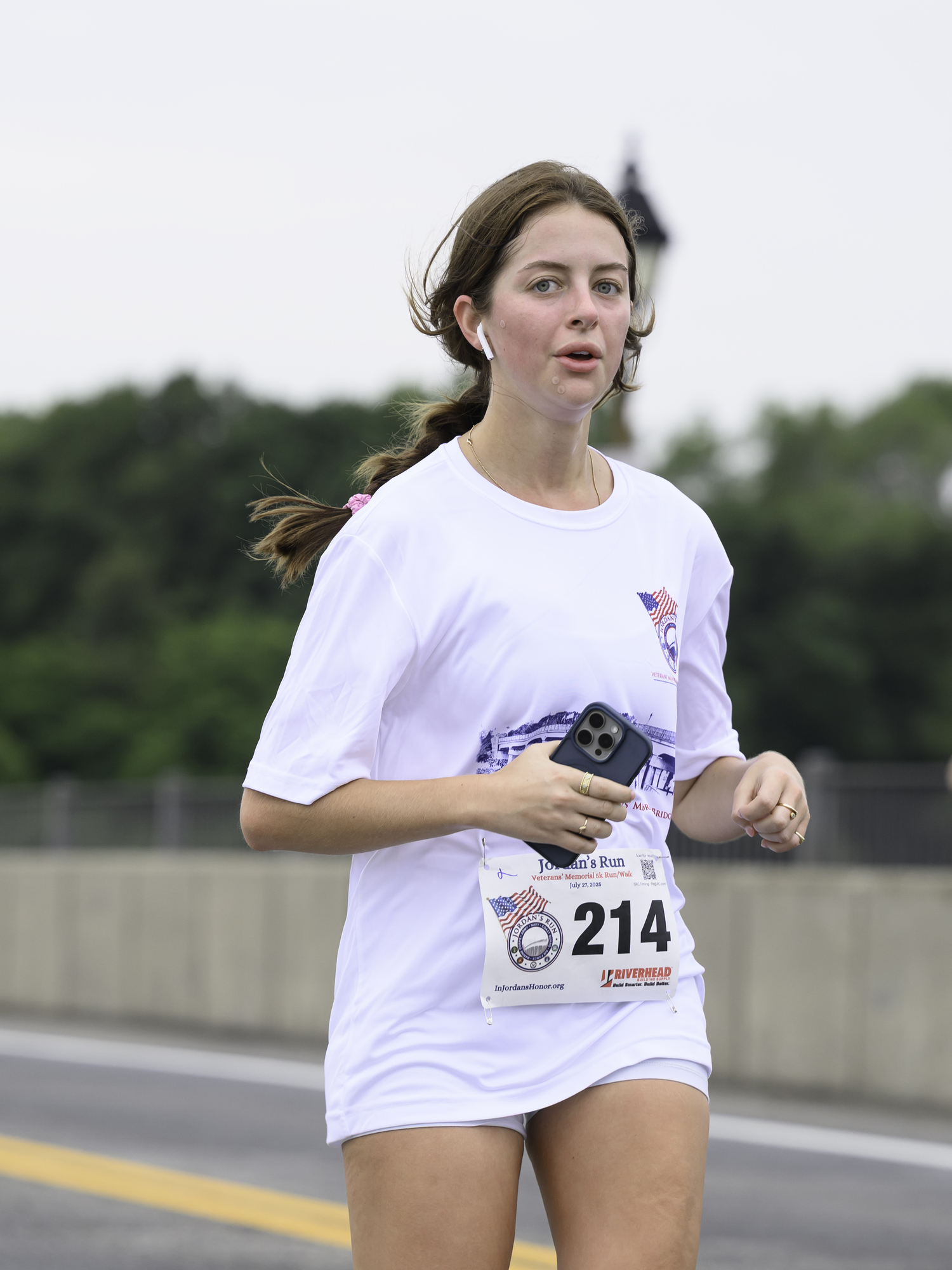 Tessa Hartmann participating in Sunday morning's race.  MARIANNE BARNETT