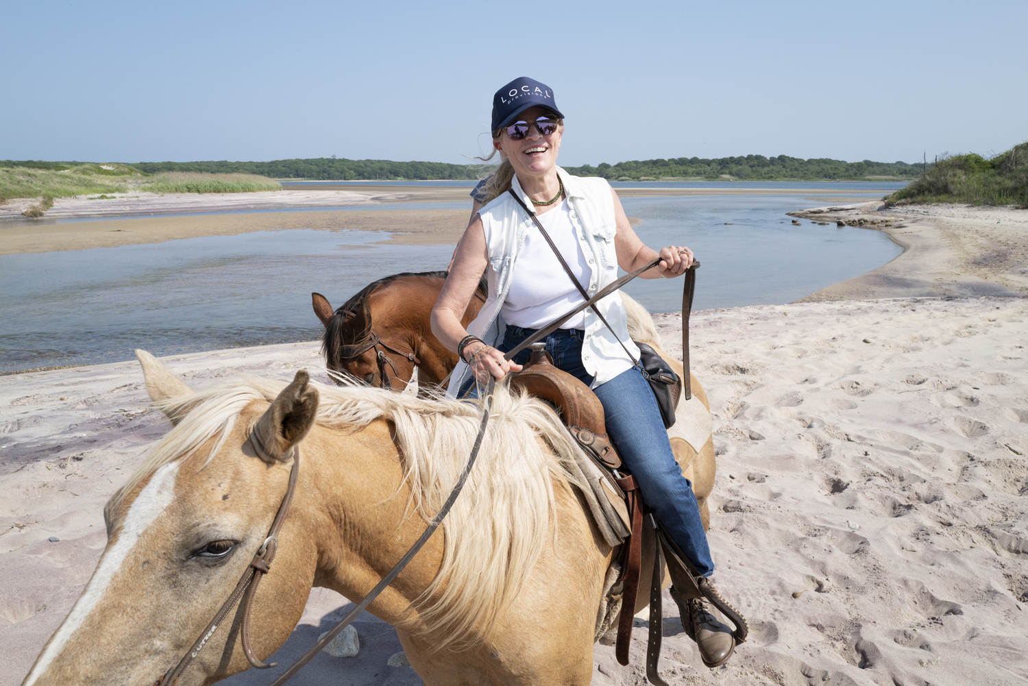 It had been six years since Kim Covell rode a horse. Gabrielle Payne from Deep Hollow Ranch made it easy. Lori Hawkins photo