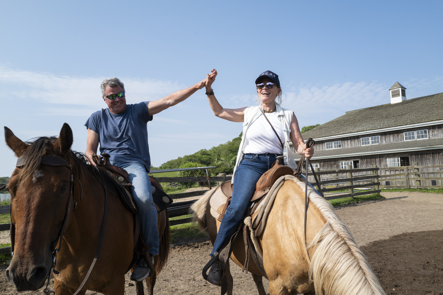Taking one for the team, and joining Kim on assignment, pays off with a new appreciation of riding for Tim. Lori Hawkins photo