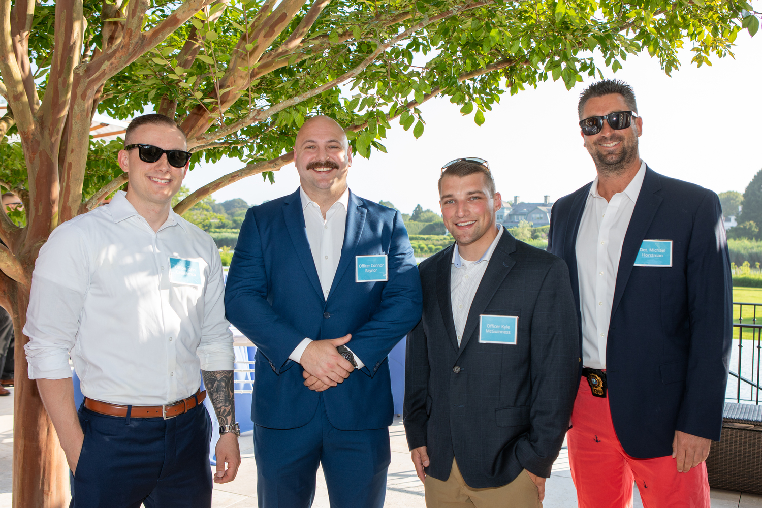 From left, Southampton Village Police Officers John Casablanca, Connor Raynor, Kyle McGuinness and Detective Michael Horstman. PB PHOTO CONCIERGE
