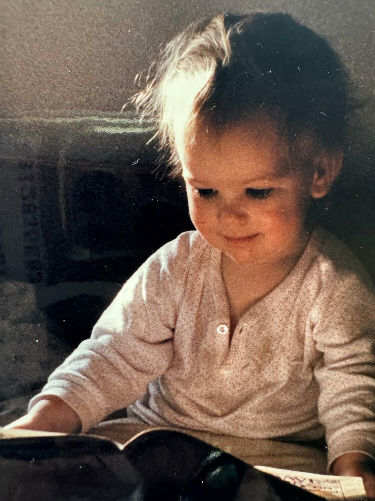 Hope Reese has always loved books, even as a toddler growing up in Southampton. COURTESY HOPE REESE