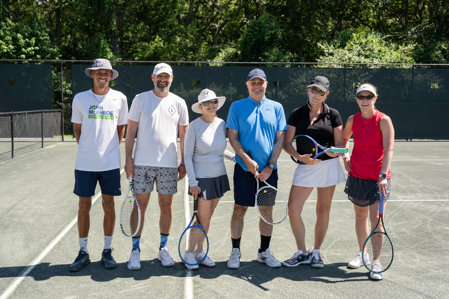 The Retreat, a nonprofit organization dedicated to providing safety, shelter, and support for individuals and families impacted by domestic violence, abuse, sexual assault, and human trafficking, hosted a successful tennis event fundraiser at Sportime Amagansett on July 19, raising more than $150,000 to support and sustain The Retreat’s programs and services. COURTESY THE RETREAT