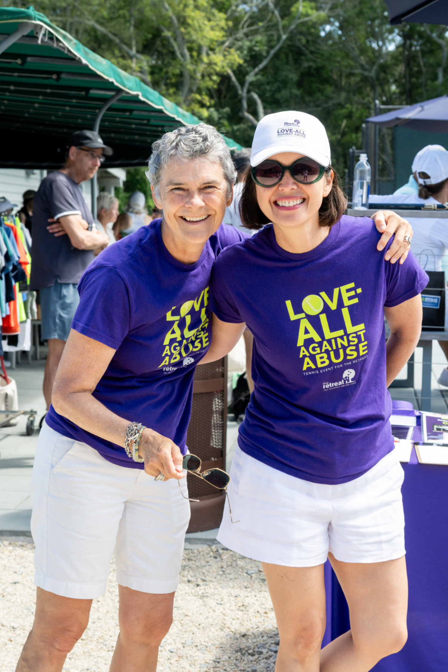 The Retreat, a nonprofit organization dedicated to providing safety, shelter, and support for individuals and families impacted by domestic violence, abuse, sexual assault, and human trafficking, hosted a successful tennis event fundraiser at Sportime Amagansett on July 19, raising more than $150,000 to support and sustain The Retreat’s programs and services. Markie Hancock and Anne Kothari were among the participants. COURTESY THE RETREAT