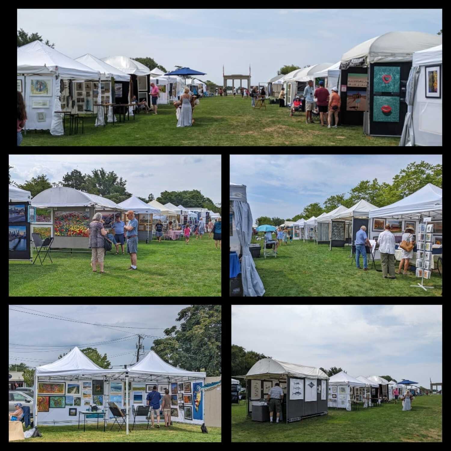 Artists' stalls at a previous year's Art in the Park. DANIELLE LEEF