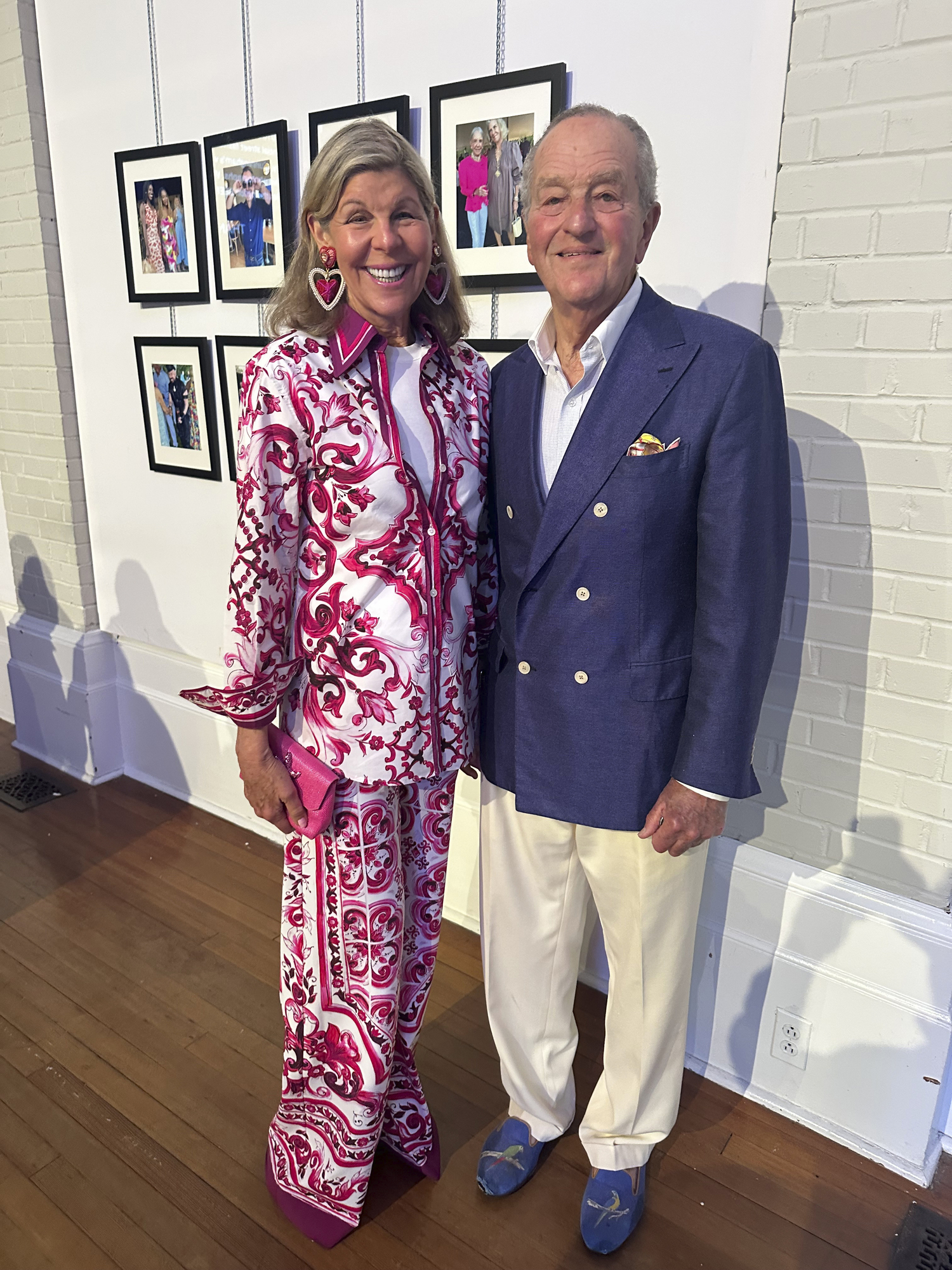 Jamee and Peter Gregory at the Southampton Arts Center.   GREGORY D'ELIA
