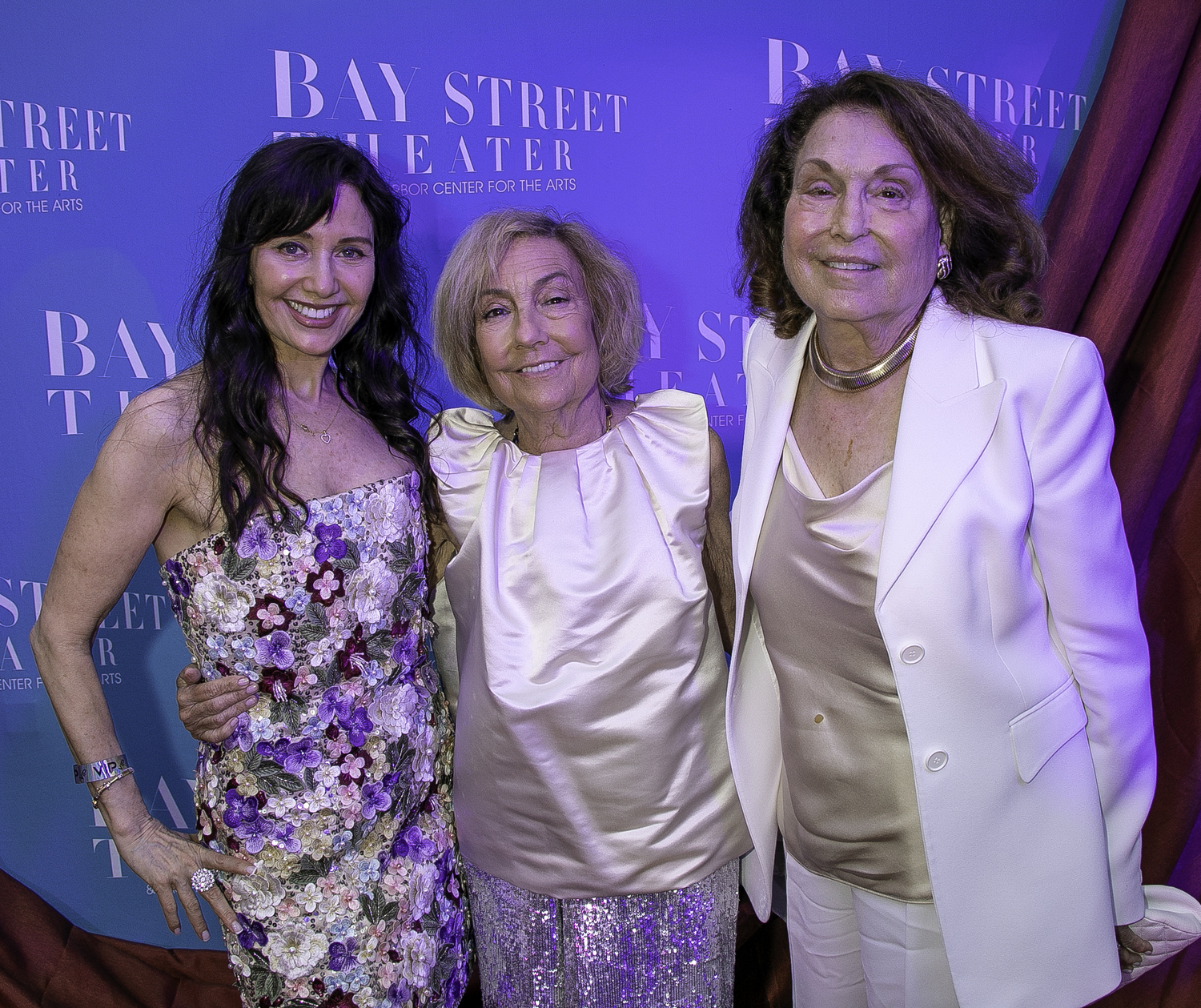 Elise Leve, Nina Lesavoy and Loretta Kuffman at the Bay Street Gala. LENNY STUCKER