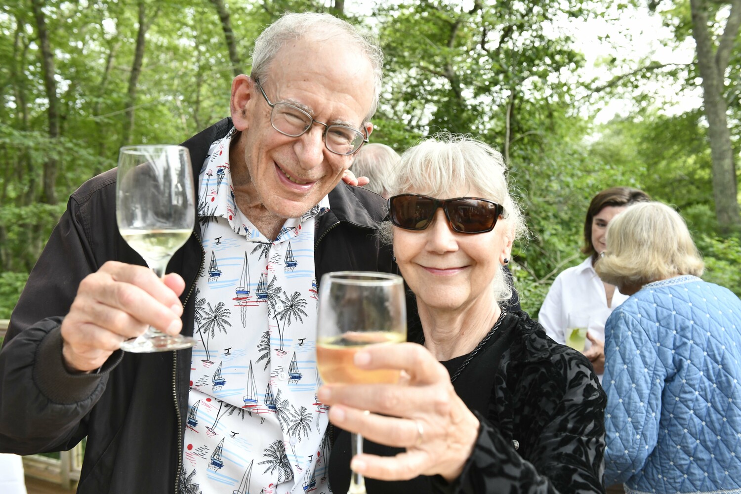 Martin Levinson and Katherine Liepe-Levenson at the Quogue Wildlife Refuge's 