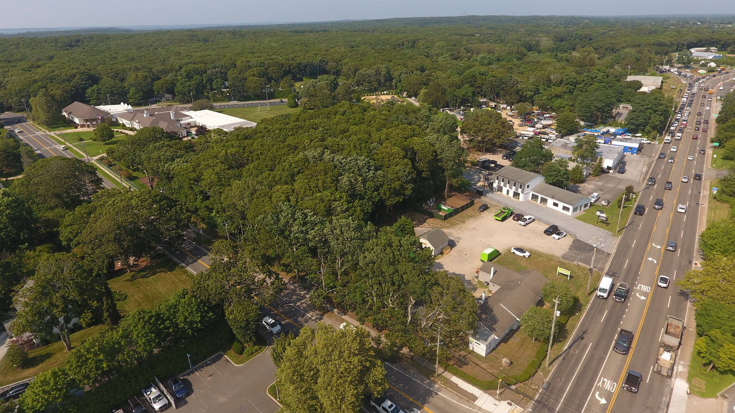 A cannabis dispensary has been proposed in the former Hampton Car Club building on County Road 39 that shares a property line with the Tuckahoe School. New guidance from New York State would appear to disqualify the property, and dozens of others around the state that have already been okayed by the Office of Cannabis Management, from being eligible to host a dispensary. MICHAEL WRIGHT