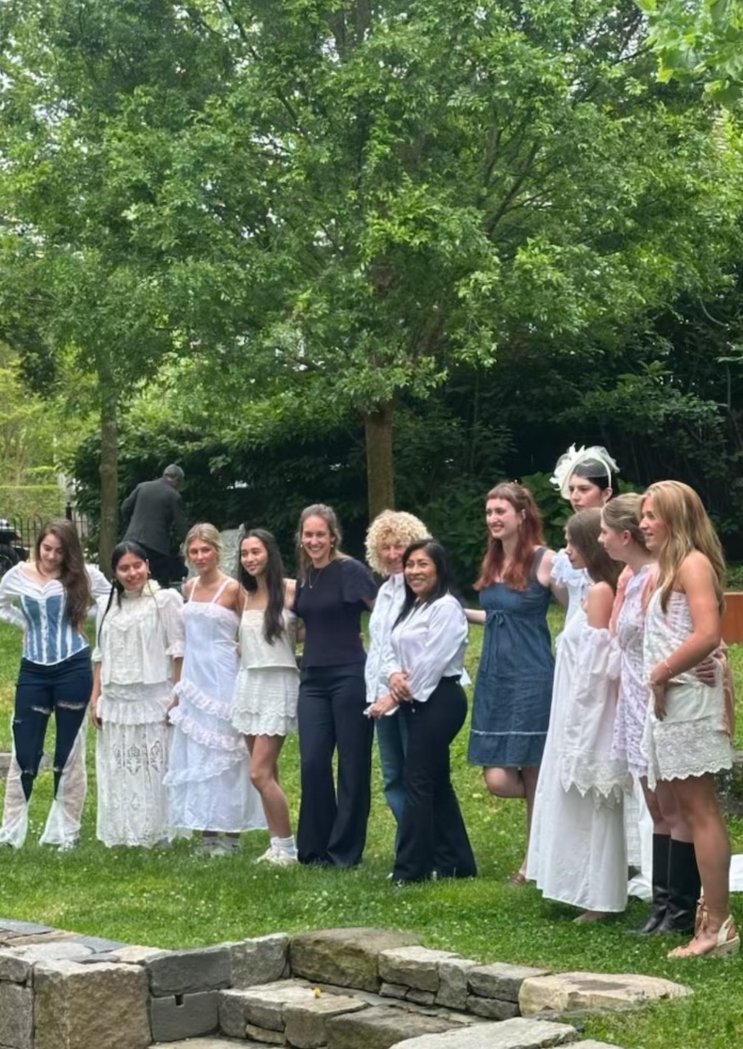 Pierson High School School students model clothing they designed based on an exhibit of historic clothing at the Sag Harbor Historical Museum last year. COURTESY SAG HARBOR HISTORICAL MUSEUM