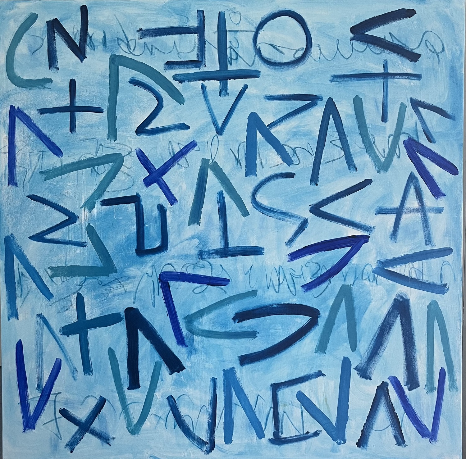 The Language of Water, Mixed Media on Paper, Christopher Engel, 2025. COURTESY THE ARTIST.