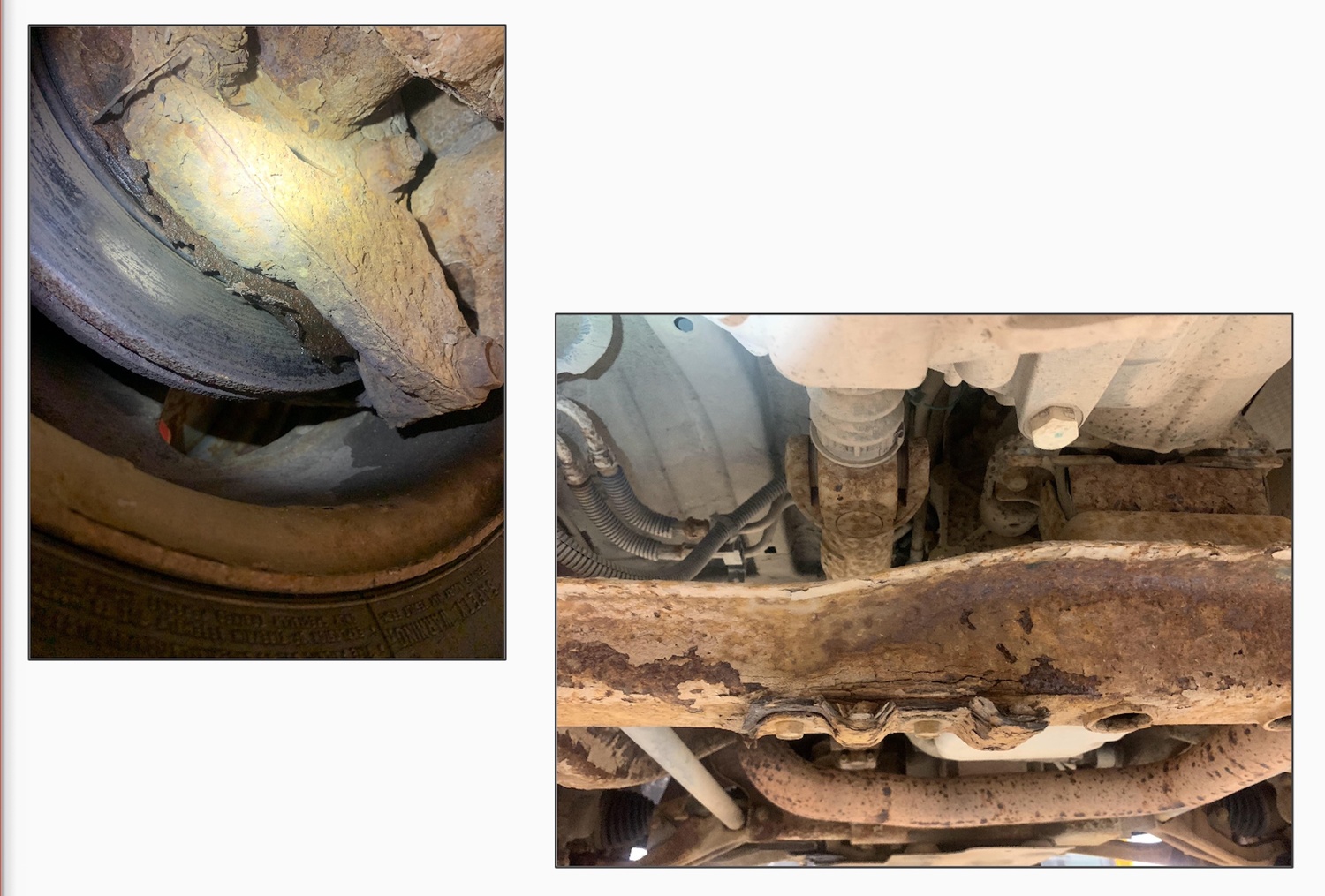 District vehicles rusted beyond repair will be replaced with new models. EAST HAMPTON SCHOOL DISTRICT