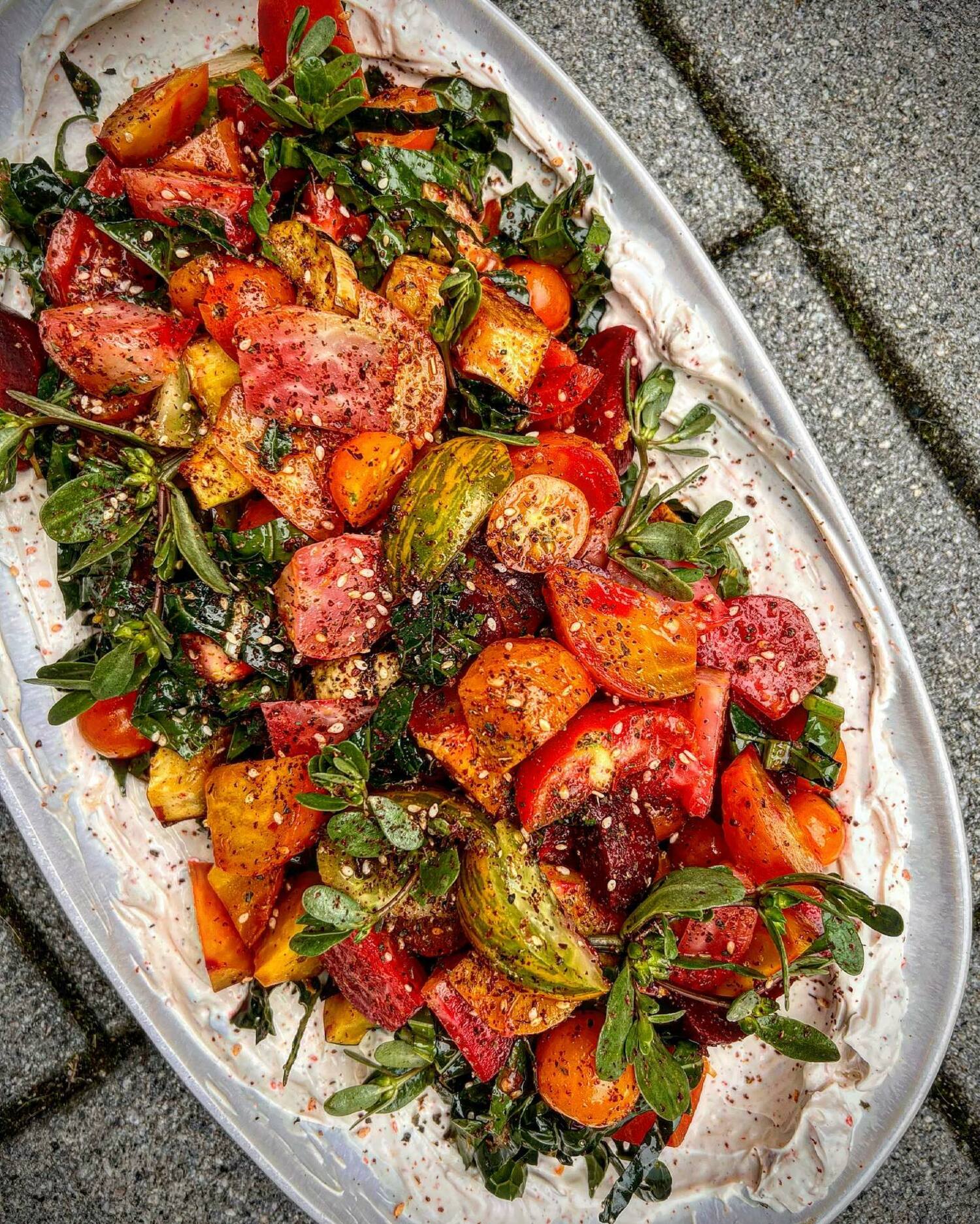 A tomato beet salad. ROBYN HENDERSON-DIEDERIKS