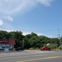 More than two dozen properties along Montauk Highway leading into downtown Hampton Bays were officially rezoned from 
