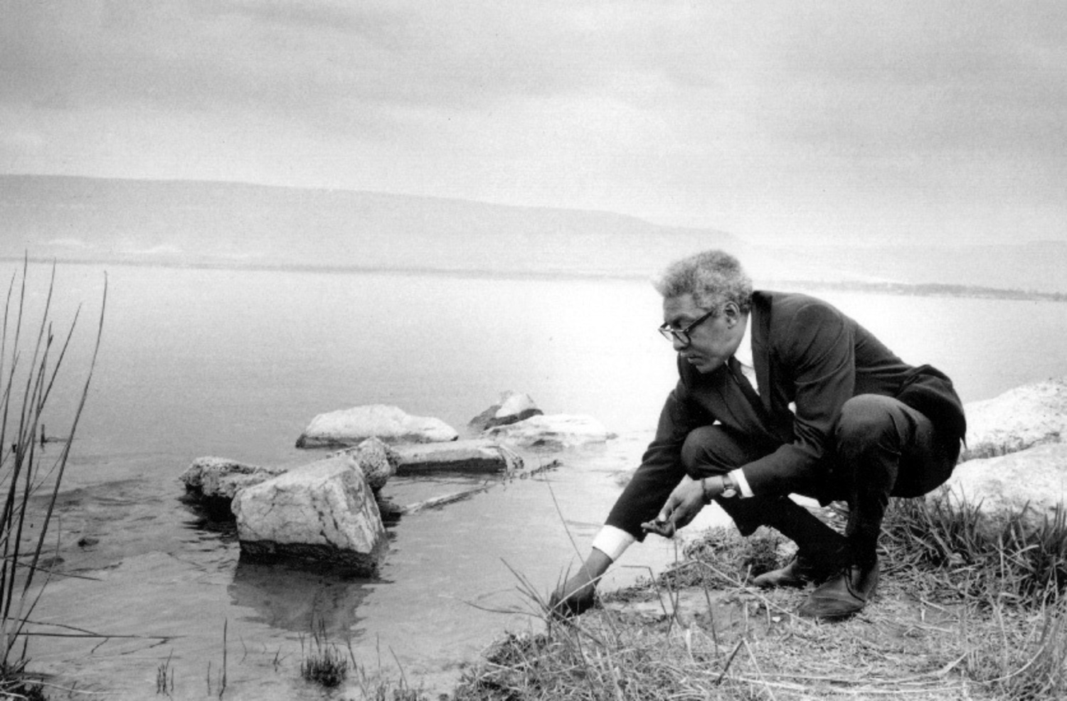 Bayard Rustin at a lake in upstate New York, early 1970s. COURTESY ESTATE OF BAYARD RUSTIN.