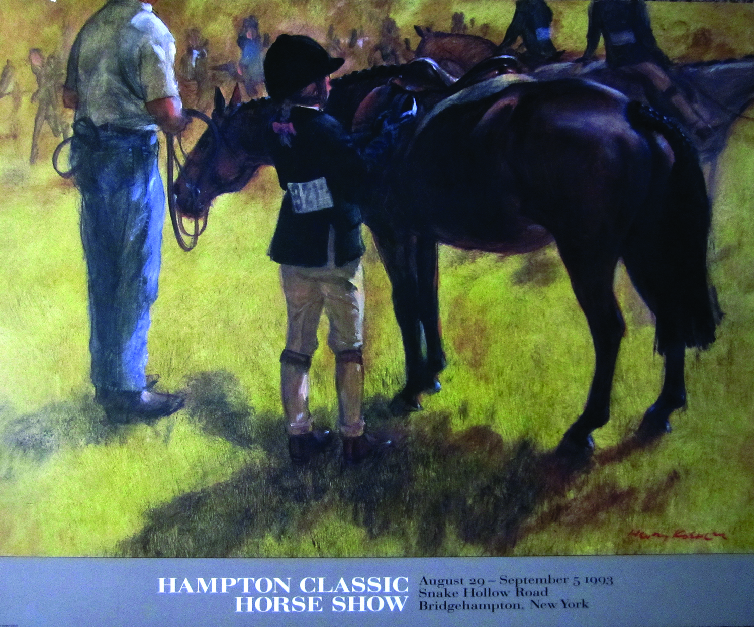 Henry Koehler's 1993 Hampton Classic poster.