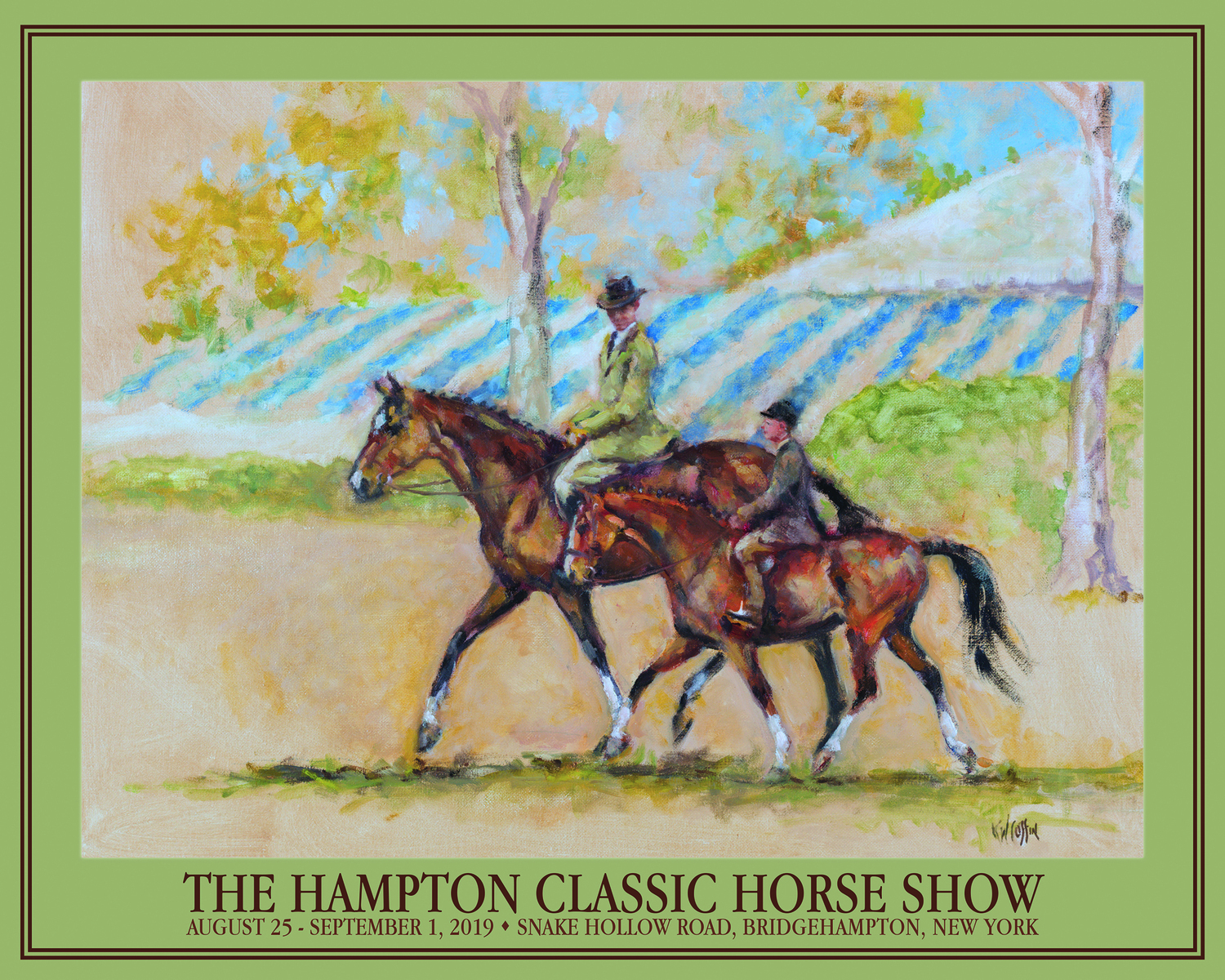 Kelly Coffin's 2019 Hampton Classic poster.