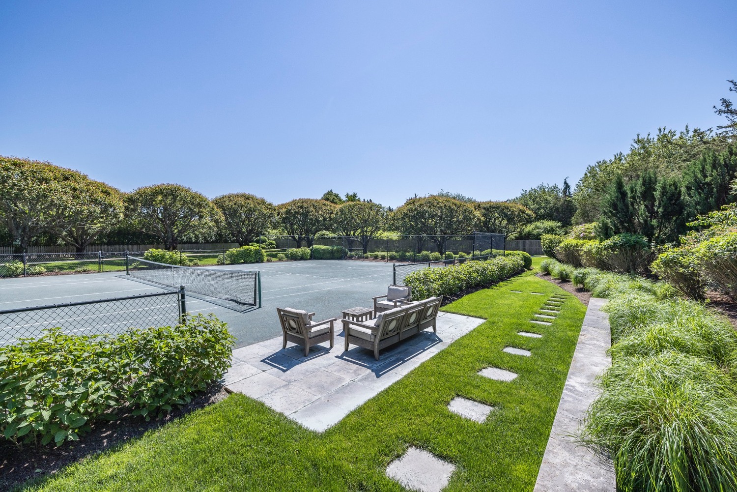 In Water Mill, 120 Bay Lane sold for $12.63 million. COURTESY HEDGEROW EXCLUSIVE