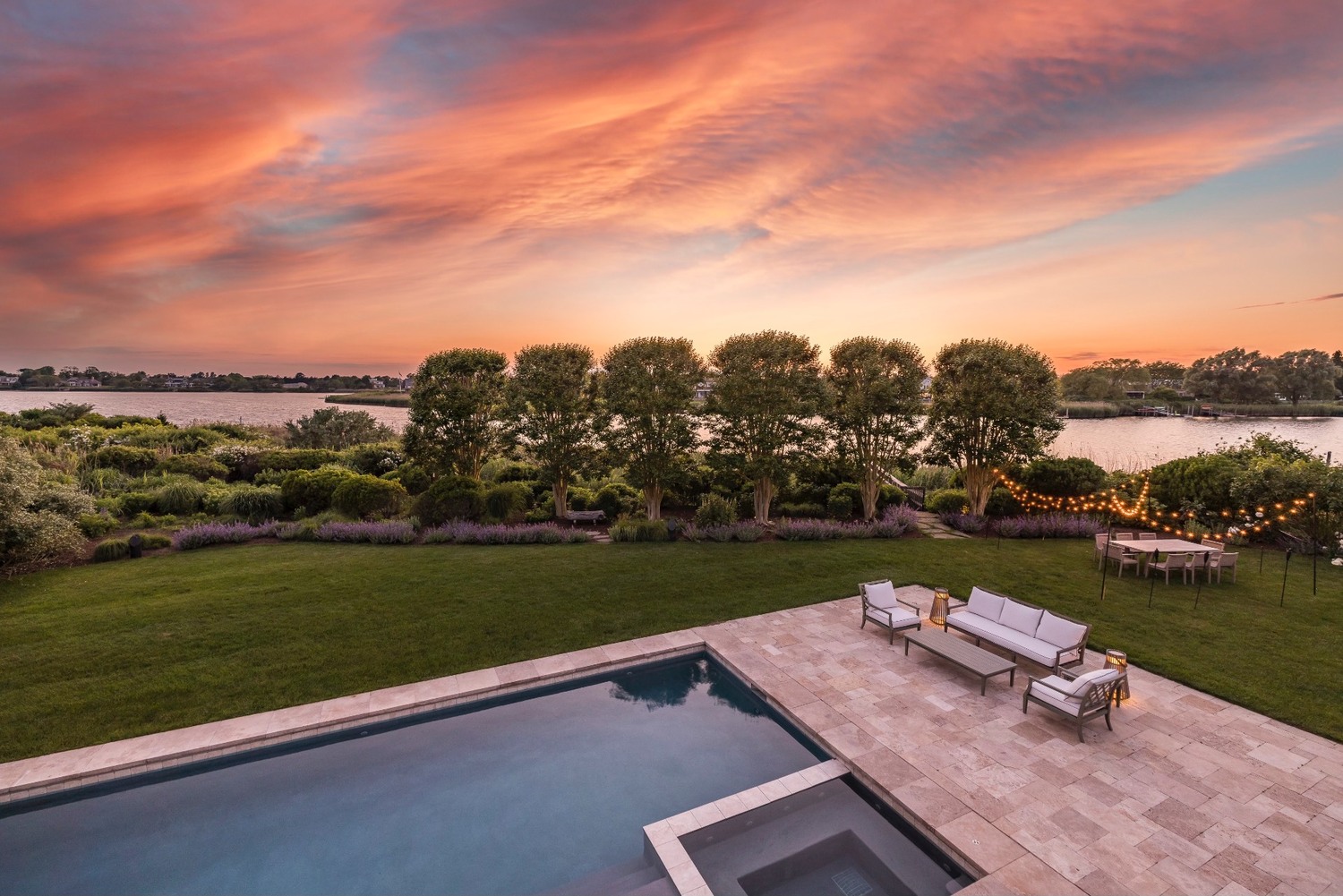 In Water Mill, 120 Bay Lane sold for $12.63 million. COURTESY HEDGEROW EXCLUSIVE