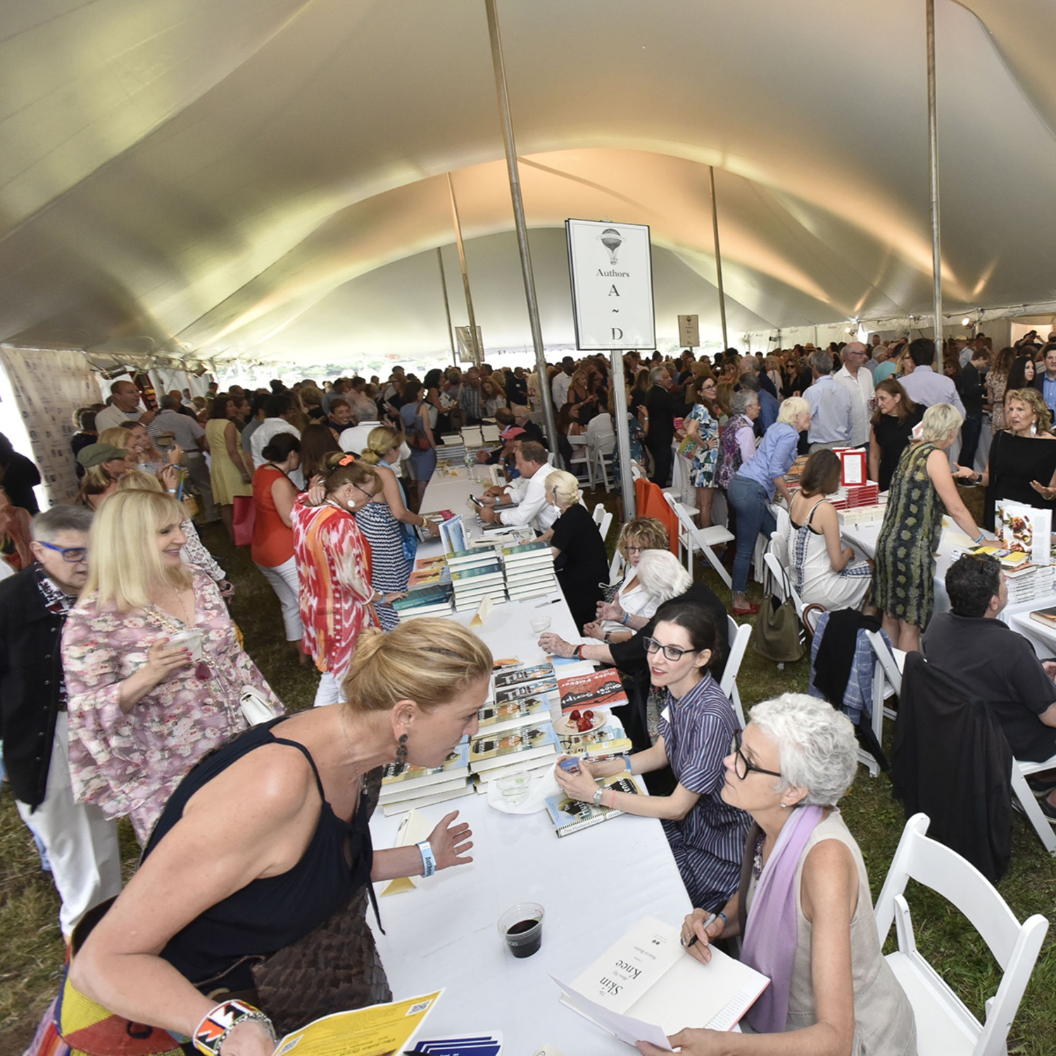 The bustling atmosphere of a previous Authors Night. EUGENE GOLOGURSKY