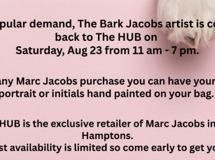 Bark Jacobs by Marc Jacobs is Back at The HUB for 8/23 Only