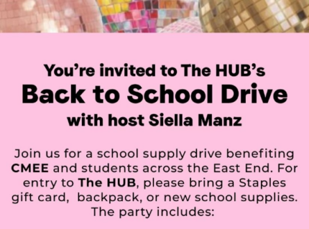 Back To School Week At The HUB August 21st- August 24th