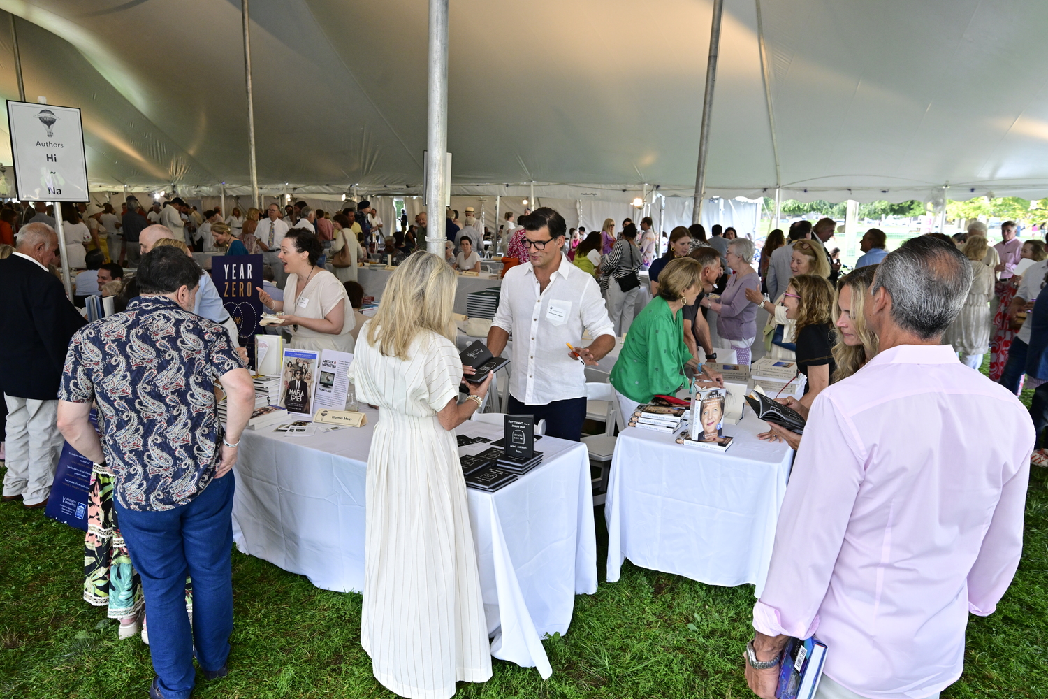 The bustling atmosphere at a previous year's Authors Night. EUGENE GOLOGURSKY