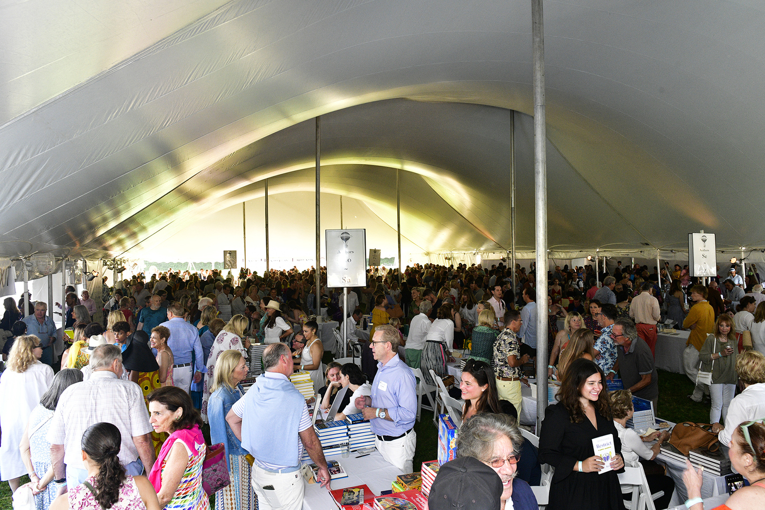 The bustling atmosphere at a previous year's Authors Night. EUGENE GOLOGURSKY