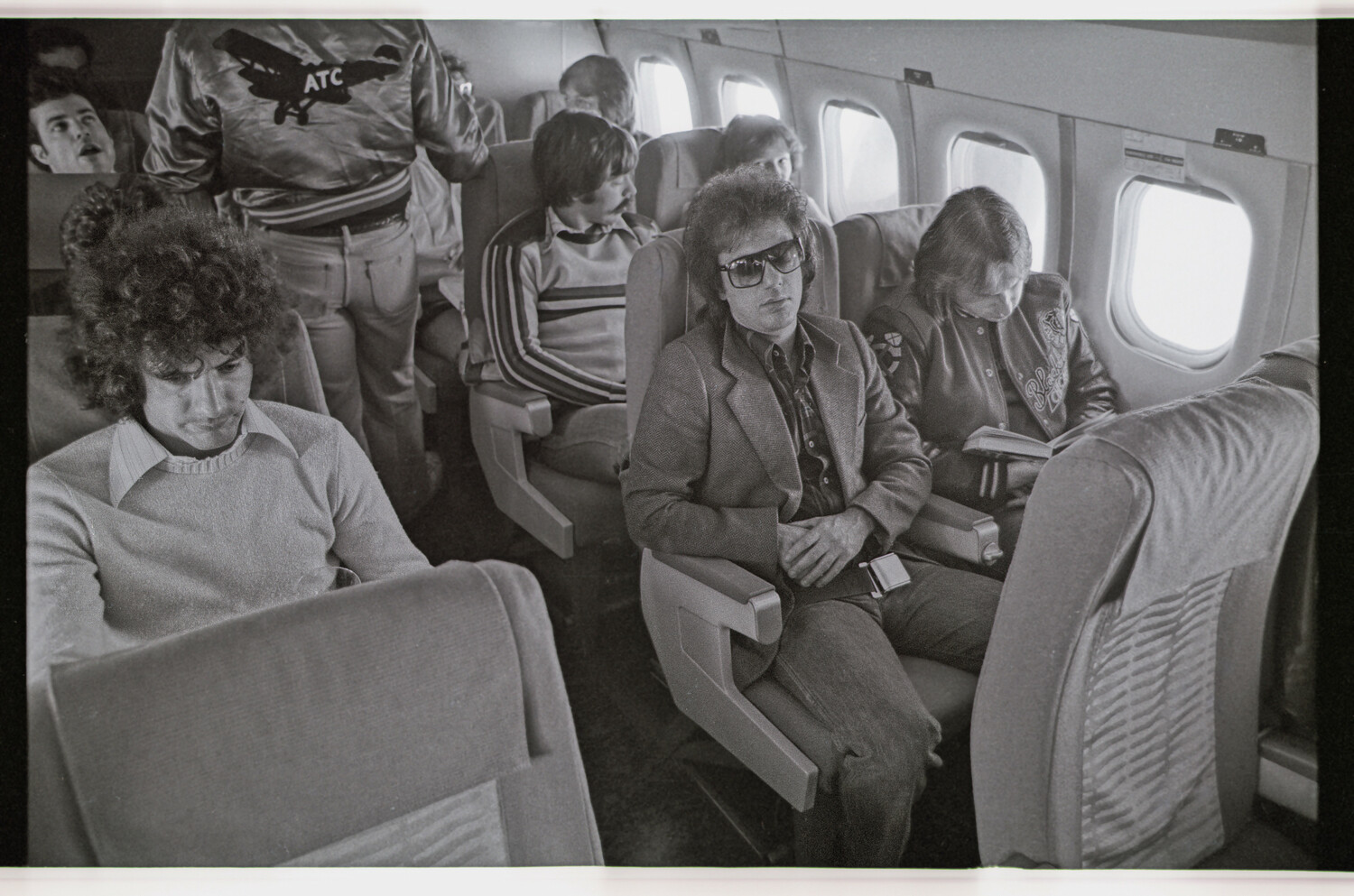 Billy Joel and his band in transit in a scene from the HBO documentary “Billy Joel: And So It Goes.” BILLY JOEL ARCHIVES
