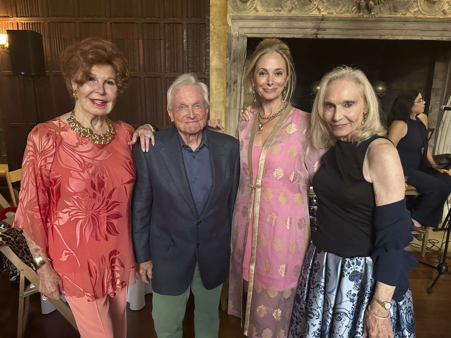 Gloria Meyers, Philip Isles, Amanda Grove Holmen and Barbara McEntee at ACE dinner party.  GREGORY D'ELIA