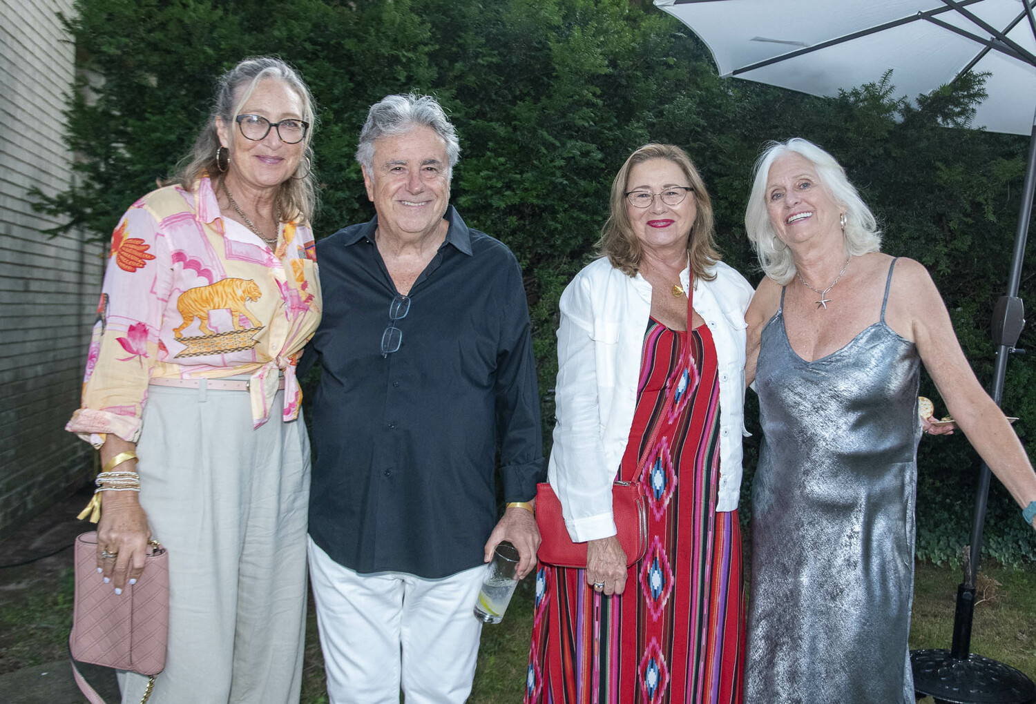 Bridget Fleming, Lee Skolnick, Jo Ann Secor and Kathleen Mulcahy at the Evelyn Alexander Wildlife Rescue Center's 