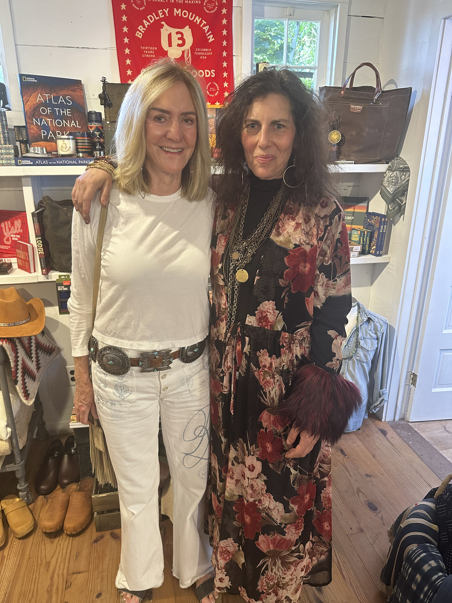 Cheryl Sterling Udell and Jenny Lauren at the opening of Jenny's Barn.   GREGORY D'ELIA