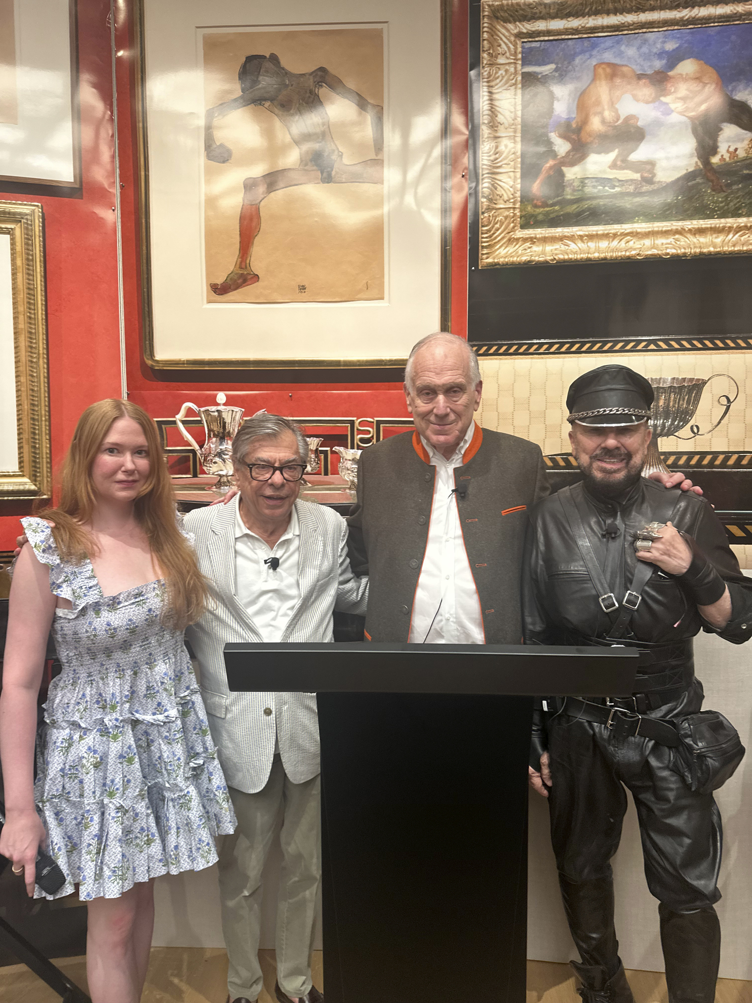Isabell Trapnell Marino, Bob Colacelo, Ronald Lauder and Peter Marino 