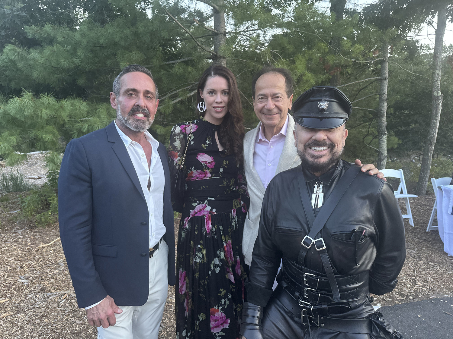 Juan Carlos Menendez, Alina de Alimeda, John Paulson and Peter Marino at the Bow Wow Meow Ball.   GREGORY D'ELIA