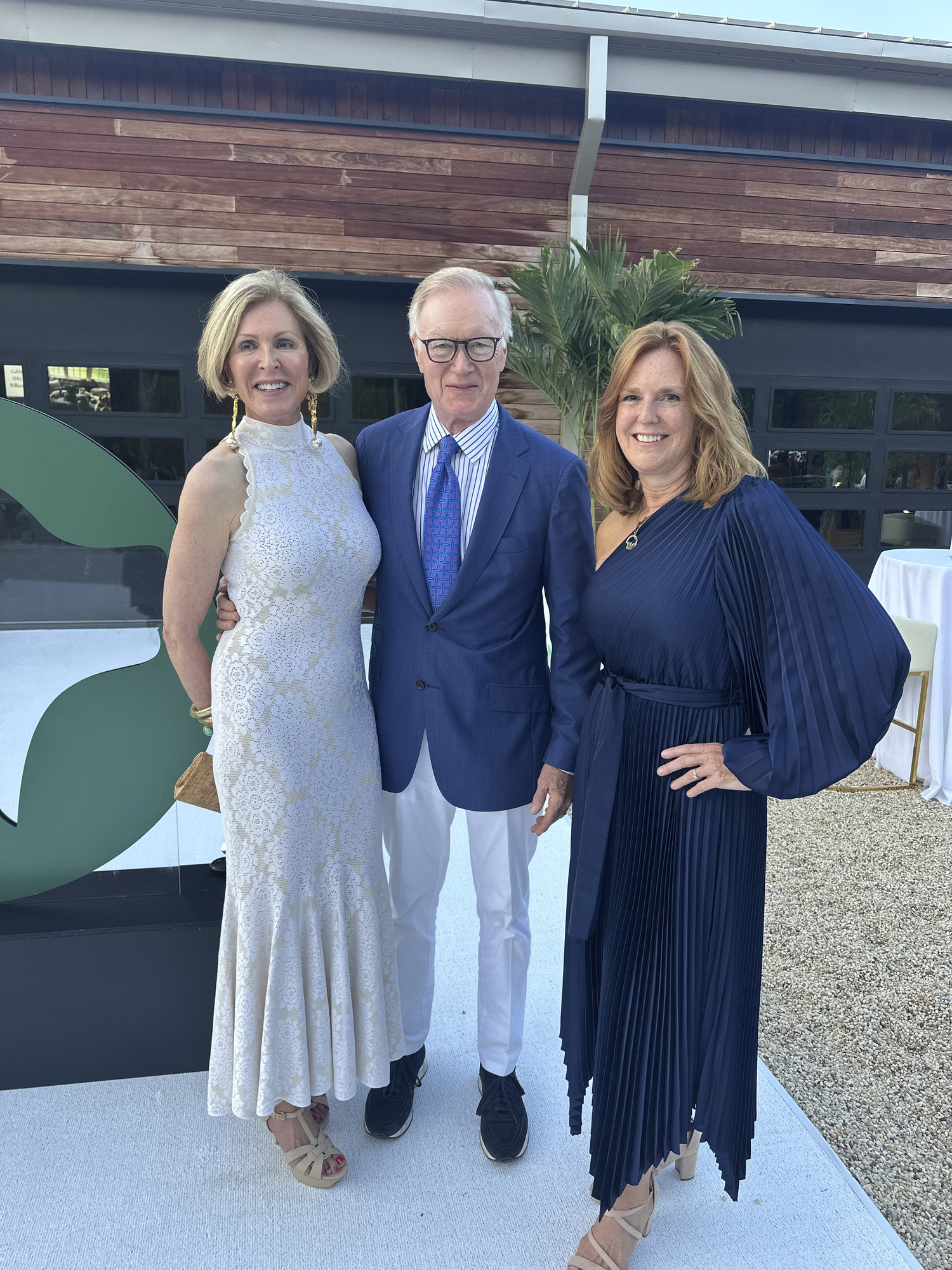 Ellen and Chuck Scarborough and Kim Nichols at the Bow Wow Meow Ball.   GREGORY D'ELIA
