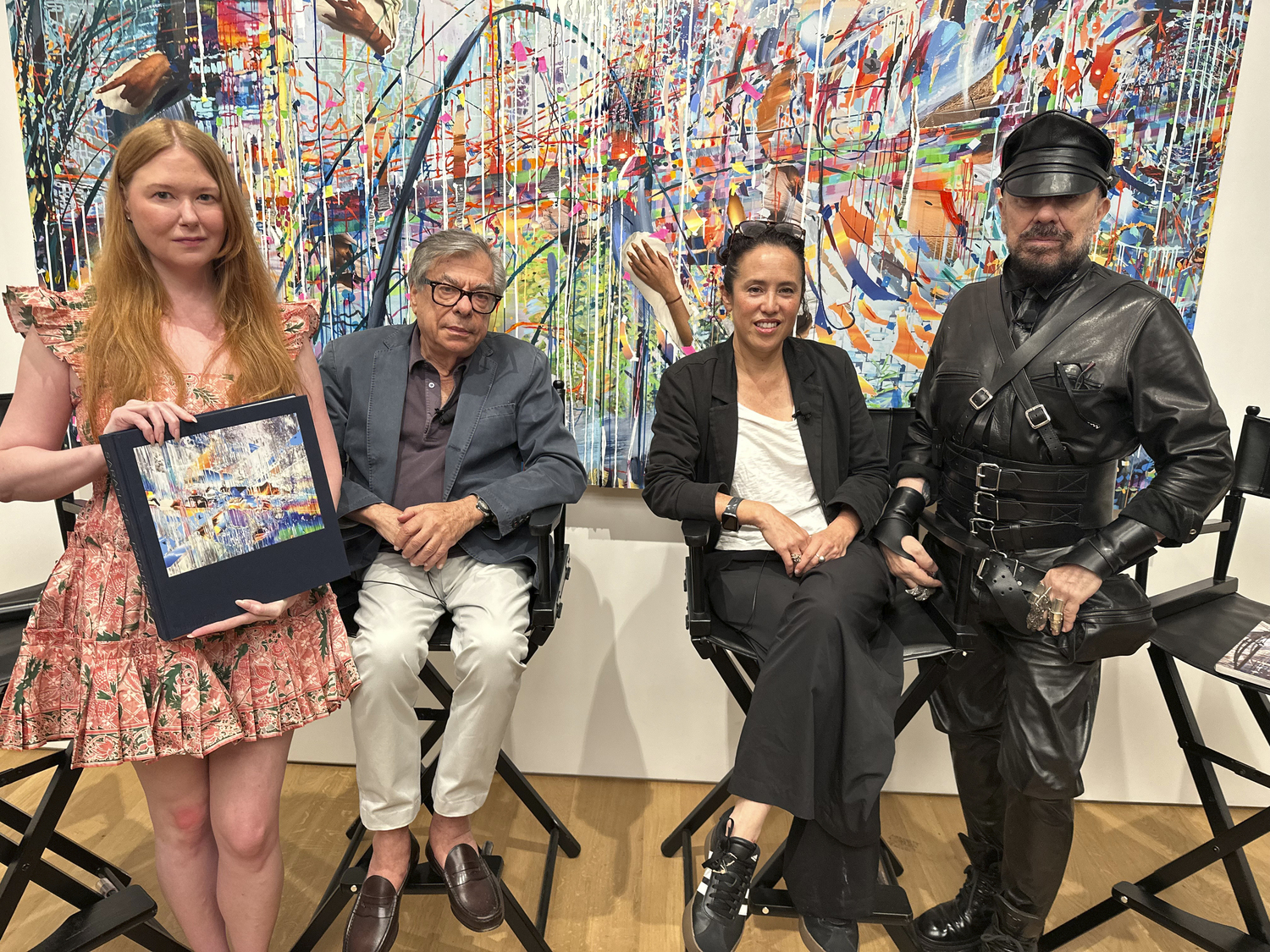 Isabelle Trapnell Marino, Bob Colacello, Sarah Sze and Peter Marino at 