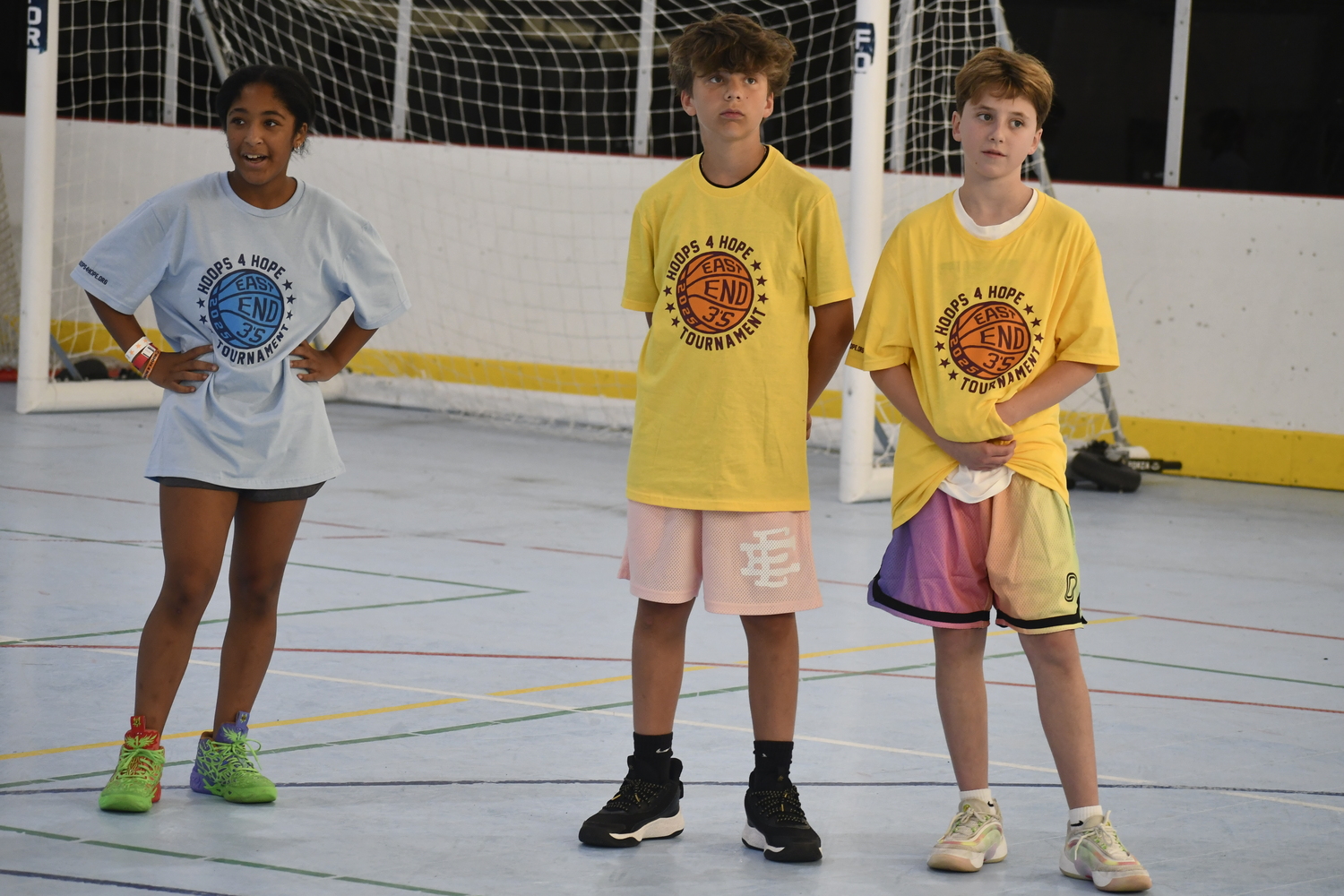 The fourth annual Hoops 4 Hope East End 3's 3-on-3 Tournament was held at the Sportime Arena Amagansett on Saturday afternoon.  DREW BUDD