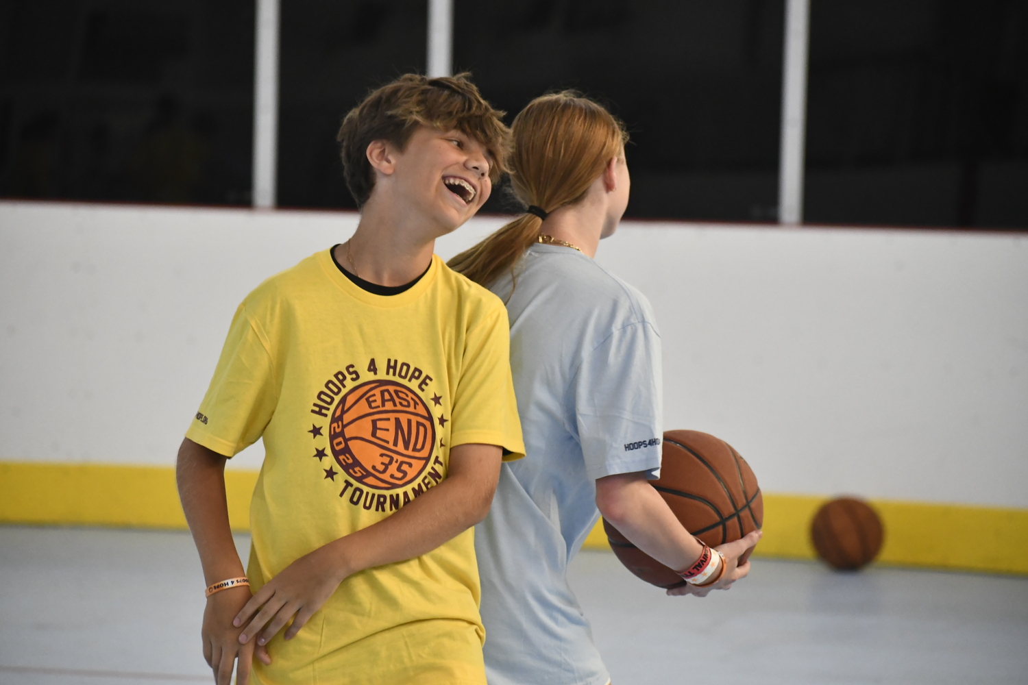 The fourth annual Hoops 4 Hope East End 3's 3-on-3 Tournament was held at the Sportime Arena Amagansett on Saturday afternoon.  DREW BUDD
