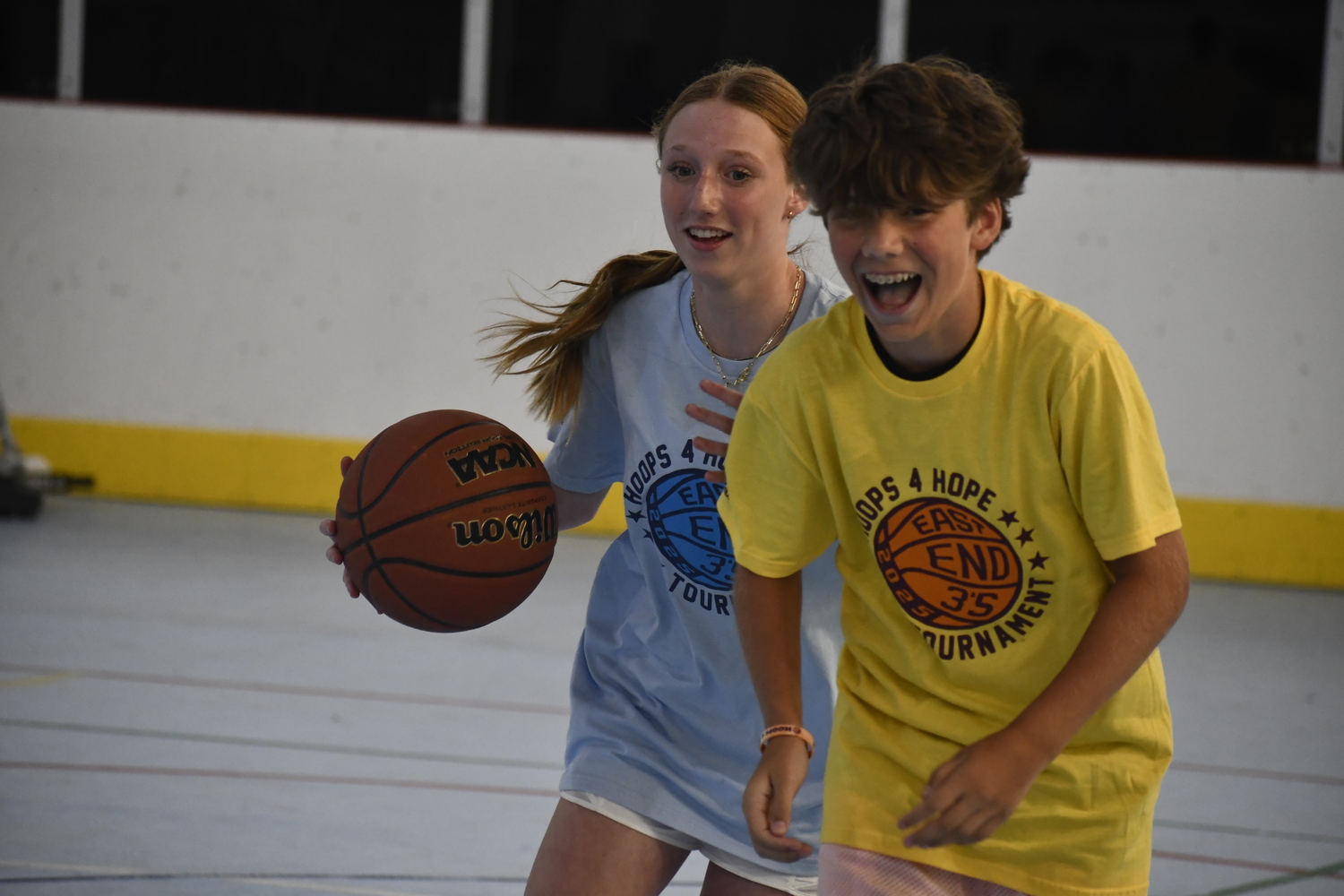 The fourth annual Hoops 4 Hope East End 3's 3-on-3 Tournament was held at the Sportime Arena Amagansett on Saturday afternoon.  DREW BUDD