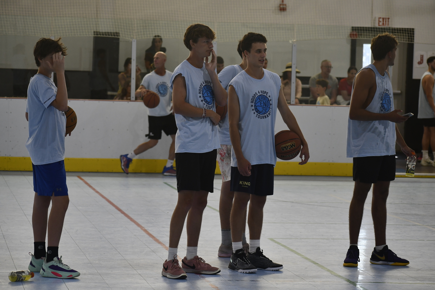 The fourth annual Hoops 4 Hope East End 3's 3-on-3 Tournament was held at the Sportime Arena Amagansett on Saturday afternoon.  DREW BUDD
