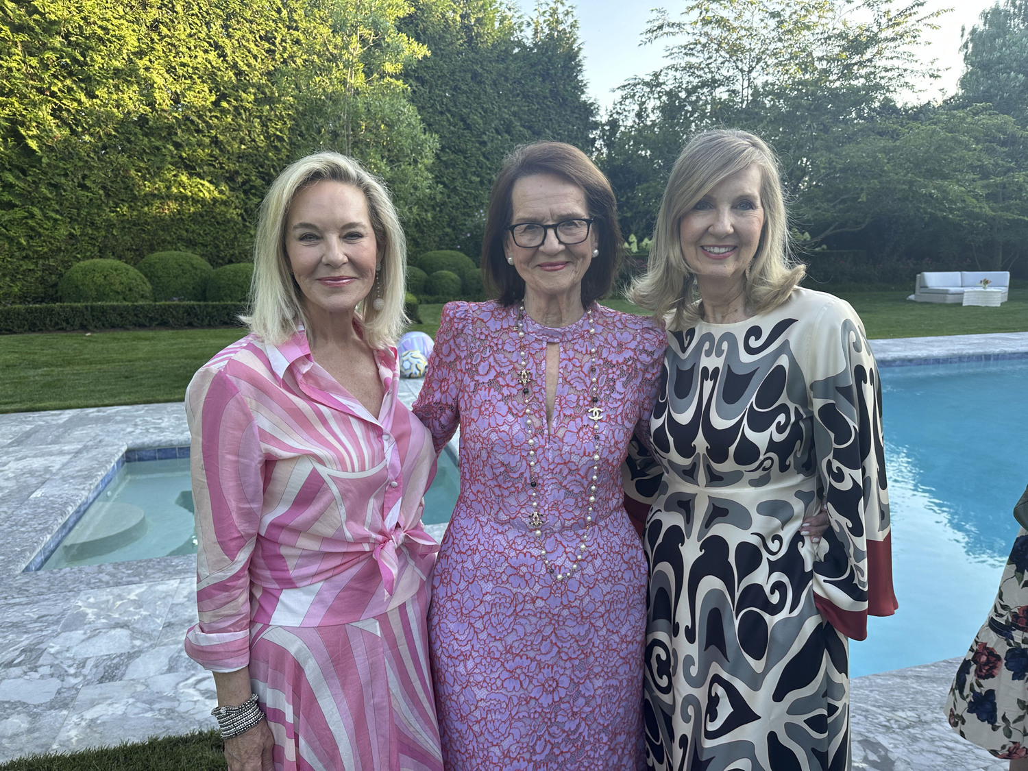 Catherine Carmody, Jane Gillis and Becca White at 2nd annual Summer Bash cocktail party.   GREGORY D'ELIA