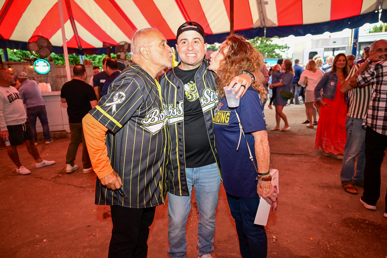 Mike DeRosa with his parents Ralph and Denise.  ELIZABETH SAGARIN/WILD GINGER IMAGES