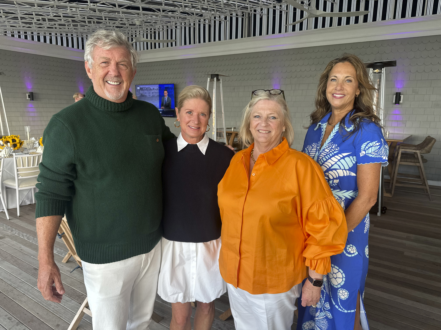 Greg and Kate Carey, Becky Gaynor and Jill Carney at the CTREE cocktail party.  GREGORY D'ELIA