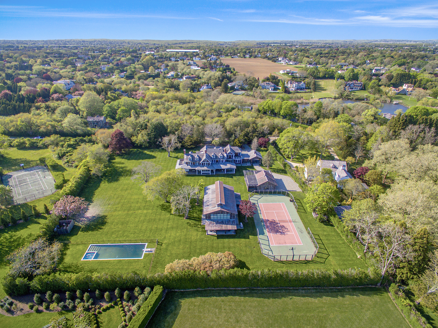 The compound at 475 Flying Point Road in Water Mill sold for $17 million. RICHARD TAVERNA FOR SOTHEBY'S INTERNATIONAL REALTY