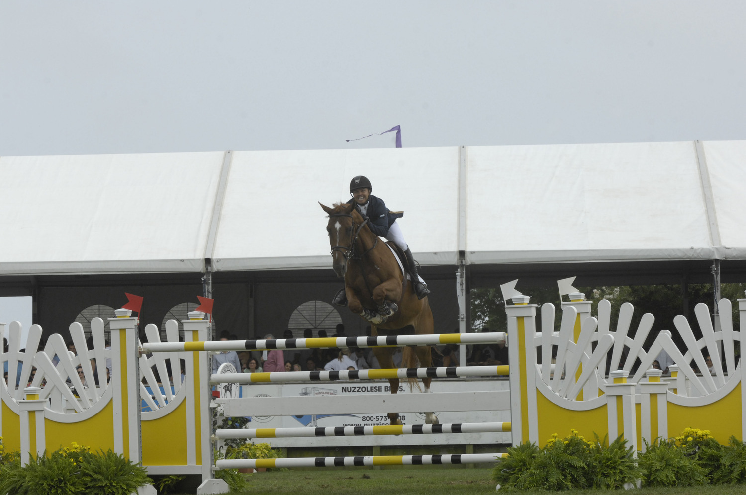 Kent Farrington won the Hampton Classic Grand Prix in 2012 and 2013.  DANA SHAW